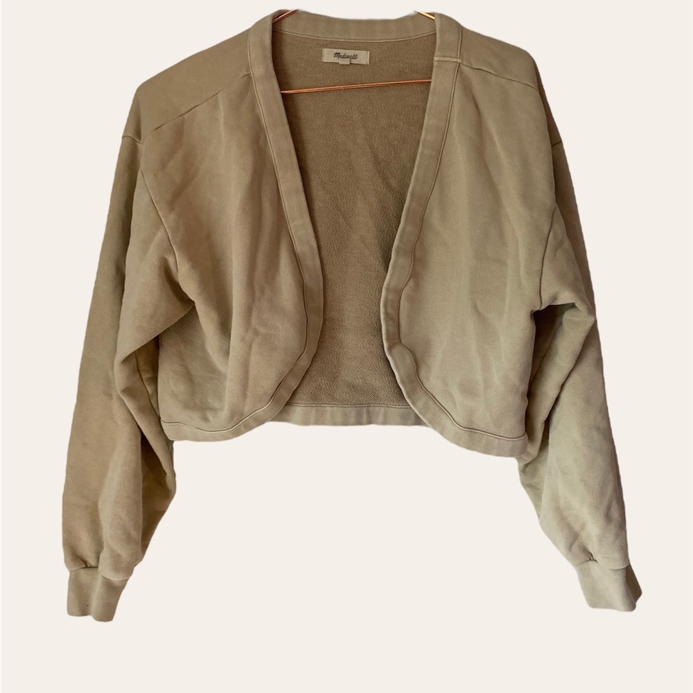 Madewell (Re)Sourced Cotton Crop Bolero Sweatshirt